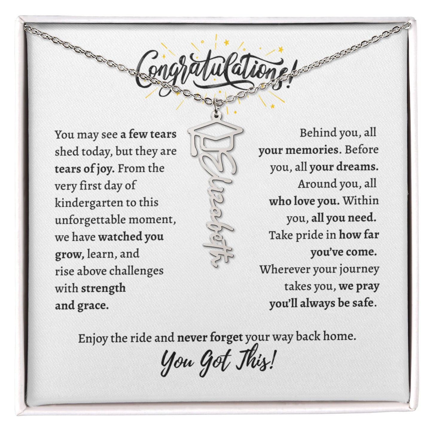 Graduation - Personalized Necklace