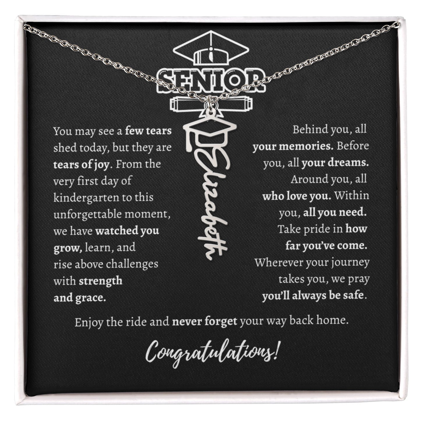 Graduating Senior - Personalized Name Necklace