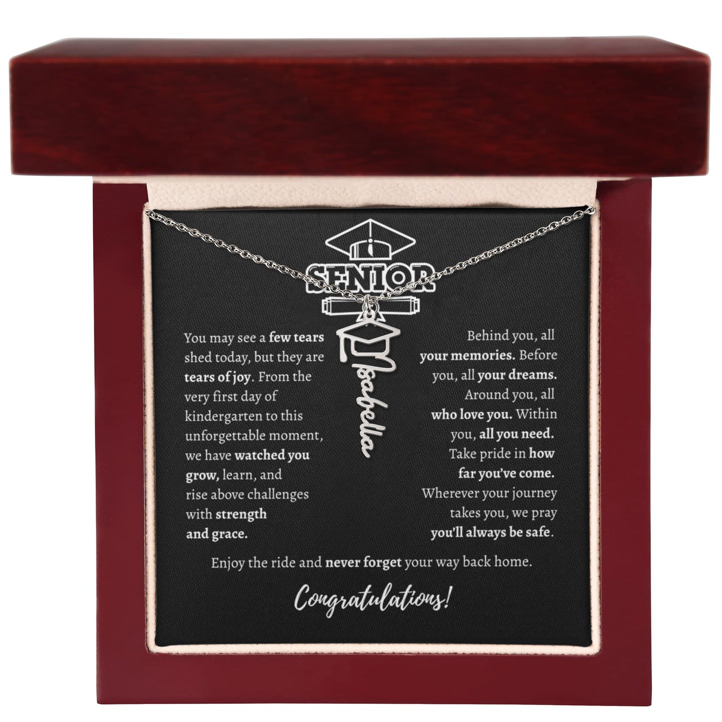 Graduating Senior - Personalized Name Necklace