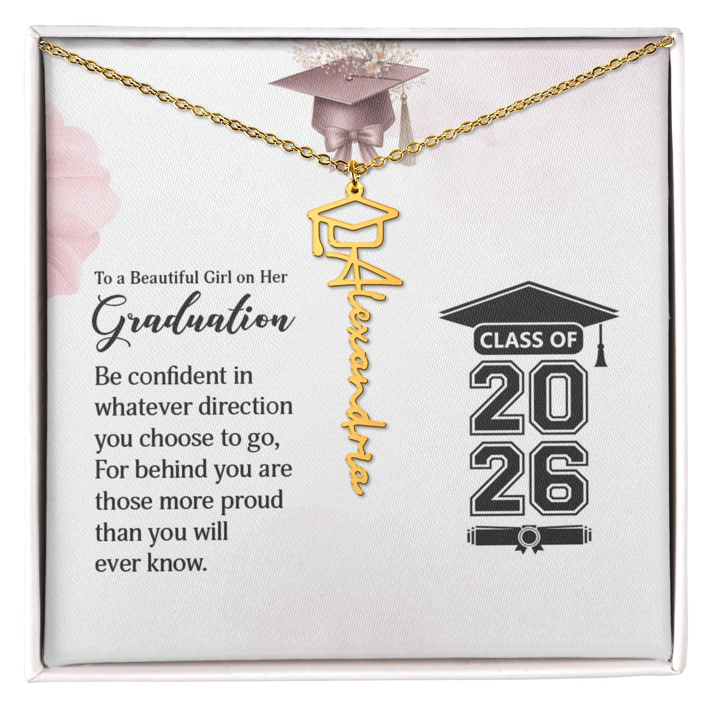 Personalized Graduation Necklace