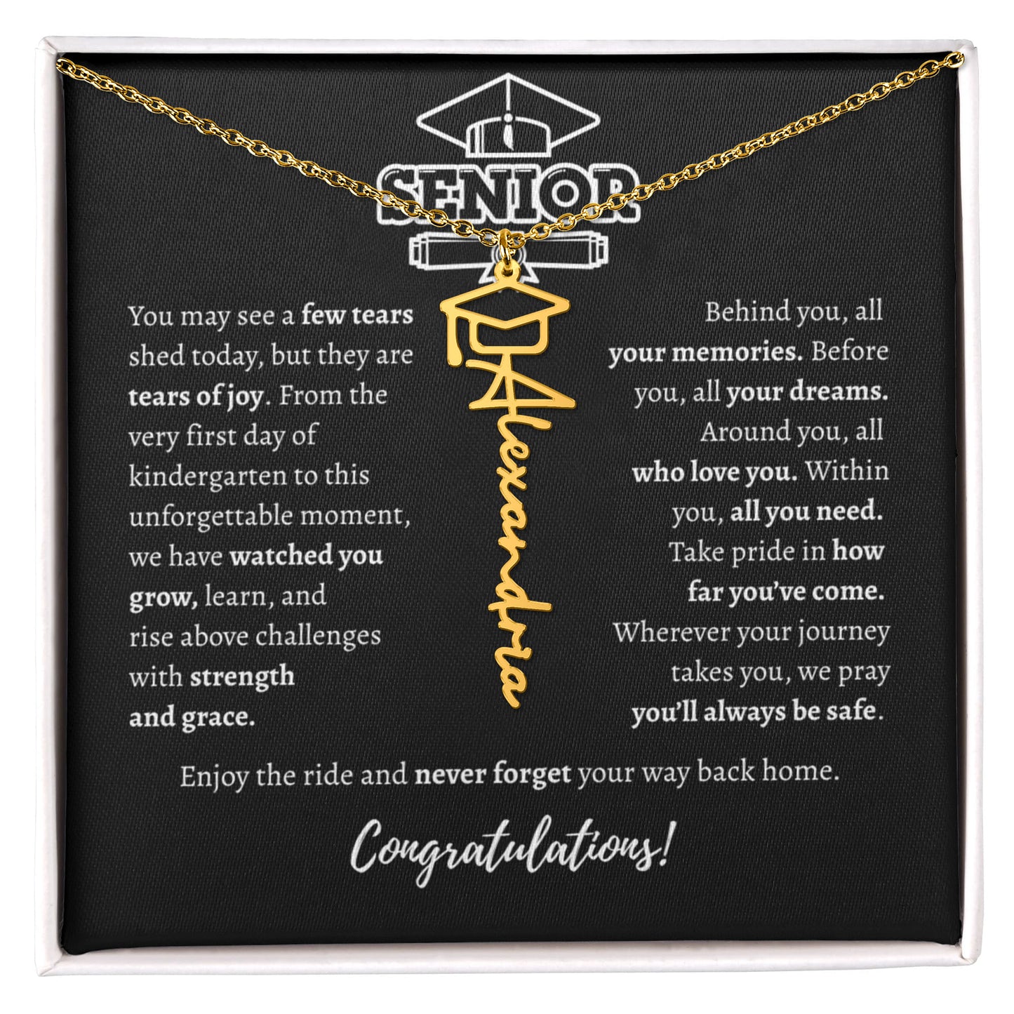Graduating Senior - Personalized Name Necklace