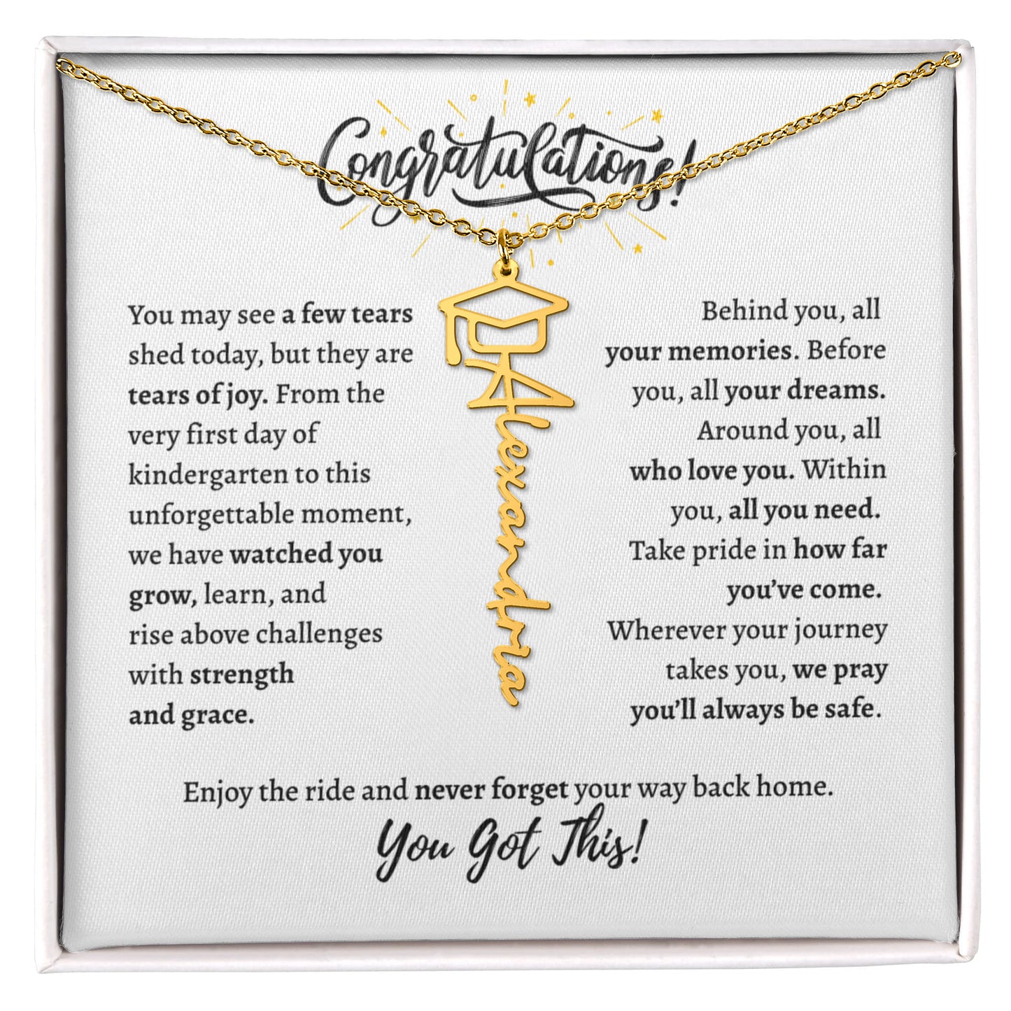 Graduation - Personalized Necklace