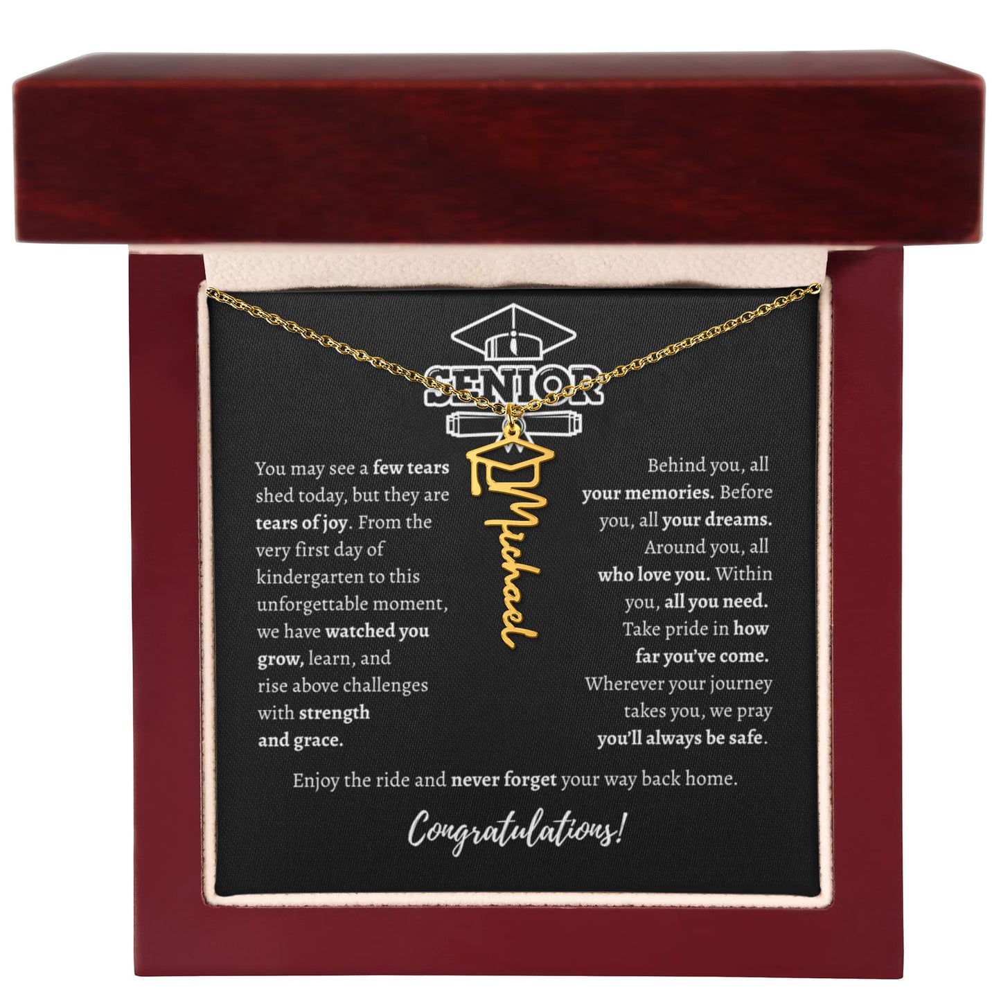 Graduating Senior - Personalized Name Necklace